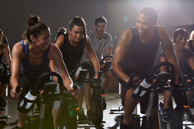 Indoor Cycling Class for Matrix Fitness Advertising